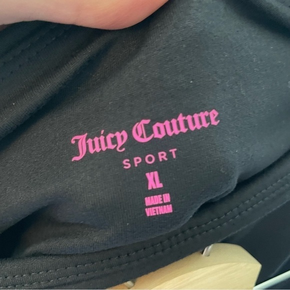 [XL] NWT Juicy Couture Sport Black Cropped Activewear Leggings Women’s Casual - Picture 9 of 13